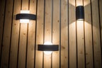 LEDVANCE LED Wandleuchte Endura Style Shield Round 11,5W/830 400lm warmweiß nicht dimmbar dunkelgrau IP44