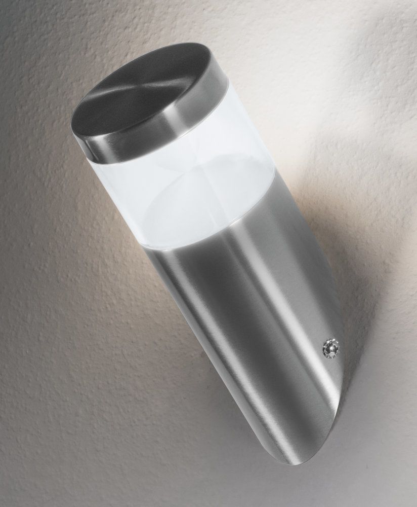LEDVANCE LED Wandleuchte Endura Style Mini Zylinder Torch 4W/830 250lm warmweiß nicht dimmbar steel IP44