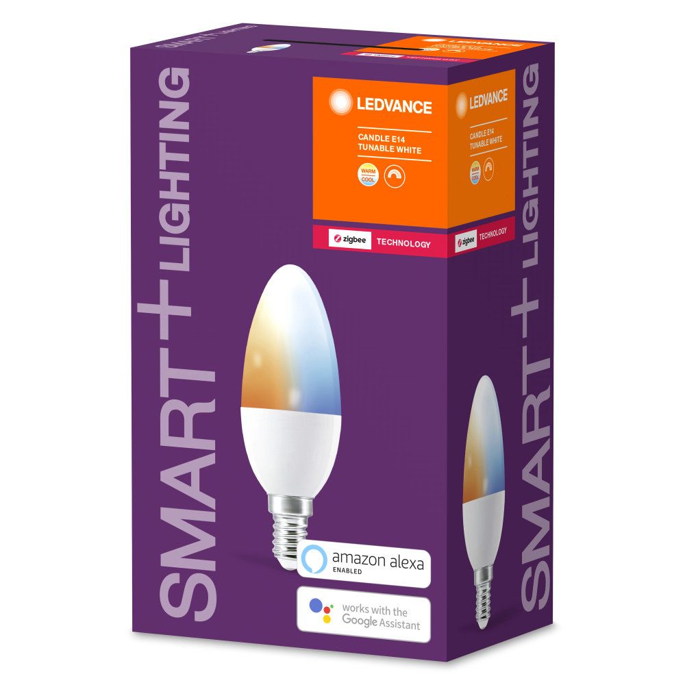 LEDVANCE LED Smart+ ZB CL B 6-40W/827-865 E14 470lm matt 260° dimmbar