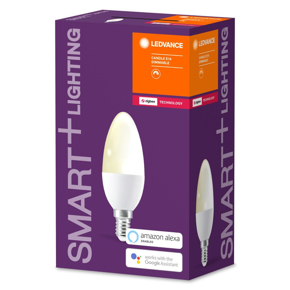 LEDVANCE LED Smart+ ZB CL B 6-40W/827 E14 470lm matt 260° dimmbar