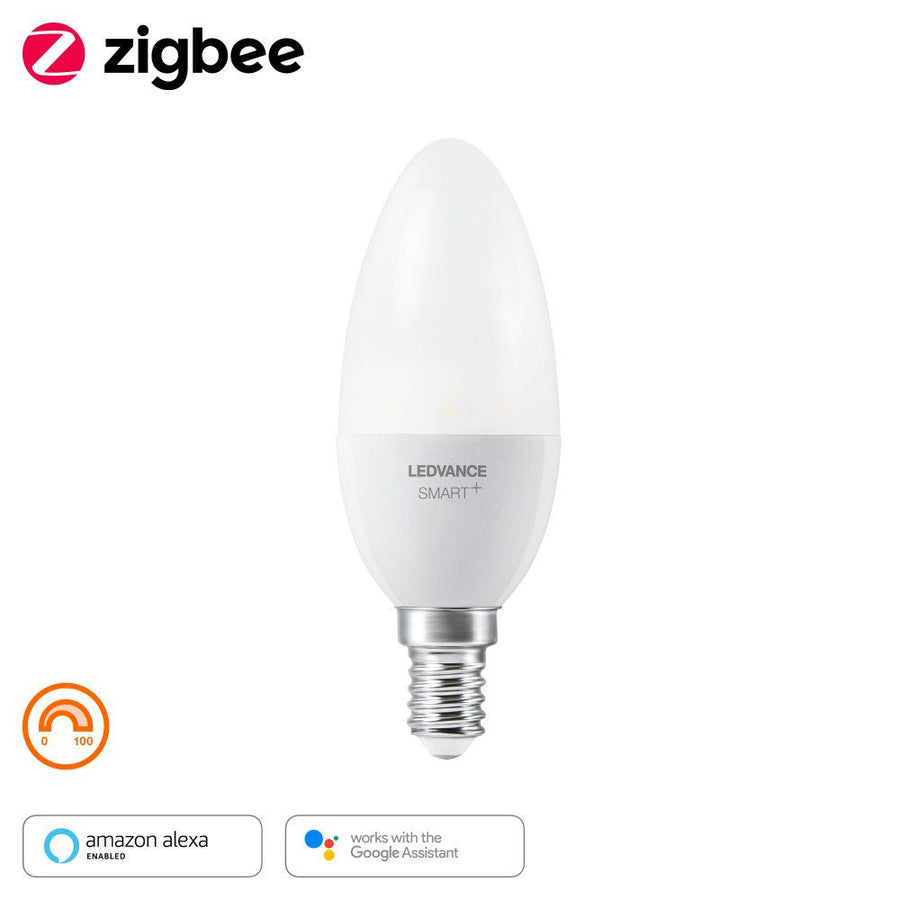 LEDVANCE LED Smart+ ZB CL B 6-40W/827 E14 470lm matt 260° dimmbar