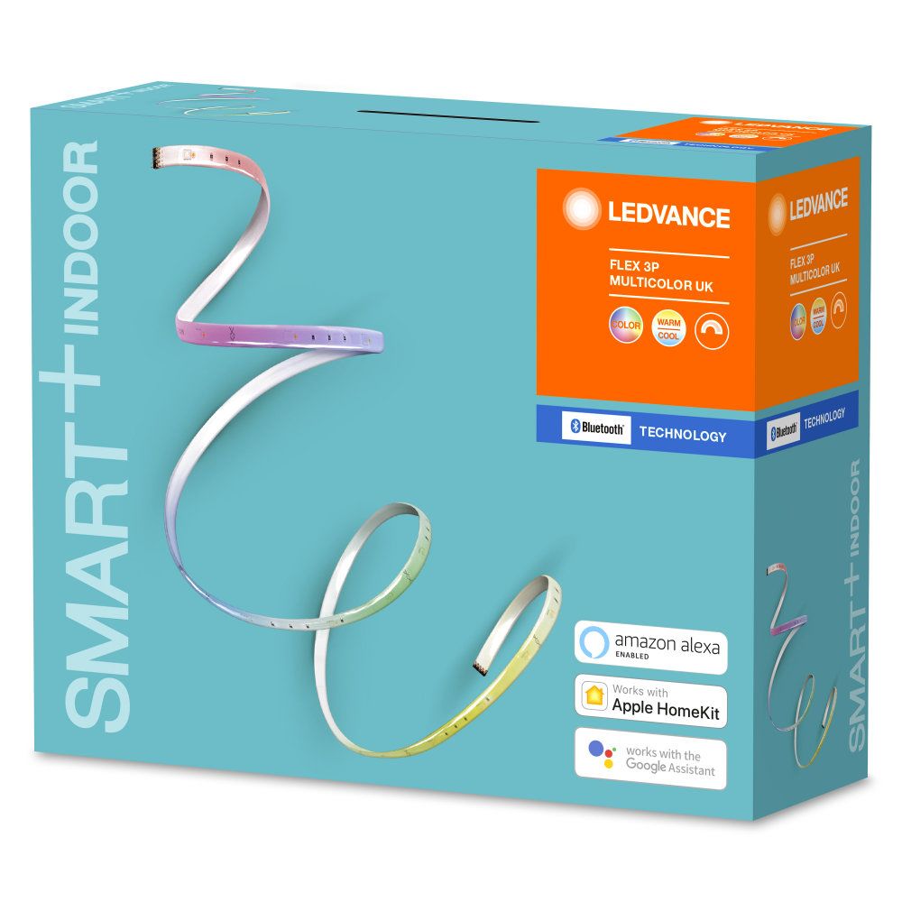 LEDVANCE LED Smart+ BT Apple HK Flex 3P 1,8M UK 10W/RGBW 480lm 120° IP20 dimmbar