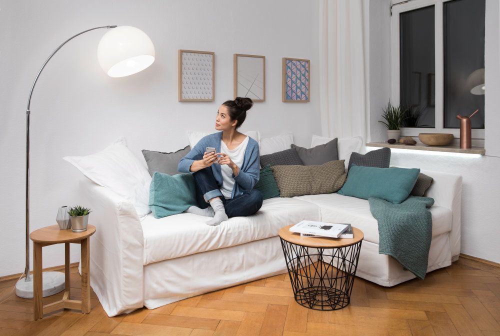 LEDVANCE LED Smart+ BT Apple HK CL A 9-60W/827 E27 800lm matt 240° dimmbar
