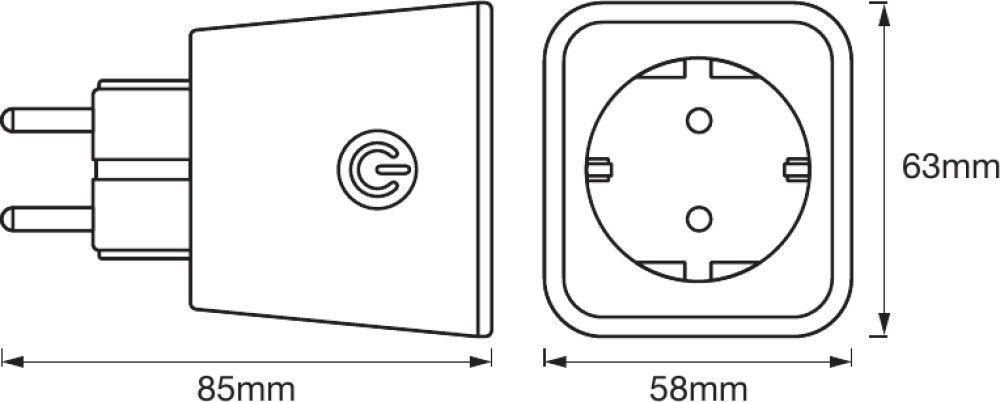 LEDVANCE LED Smart+ BT Apple HK Plug EU IP20 weiß