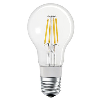 LEDVANCE LED Smart+ BT Apple HK CL A Filament 5,5-60 W/827 E27 650lm klar 320° dimmbar