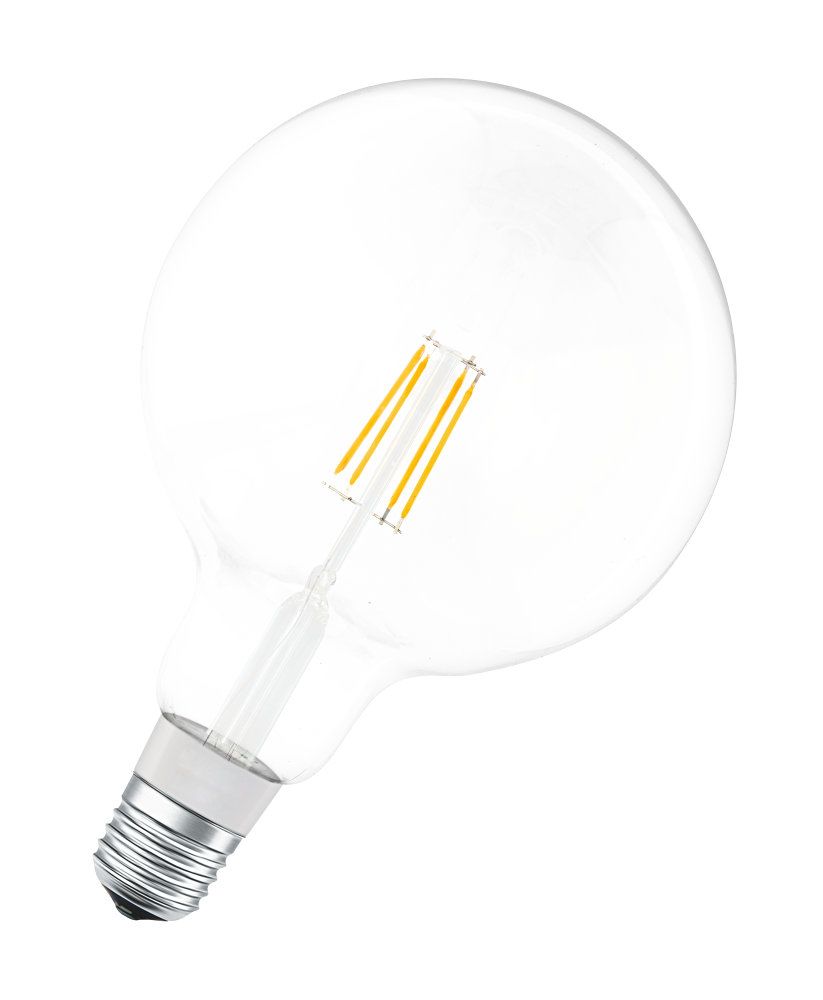 LEDVANCE LED Smart+ BT Apple HK CL G120 FIL 5,5-60 W/827 E27 650lm 320° dimmbar