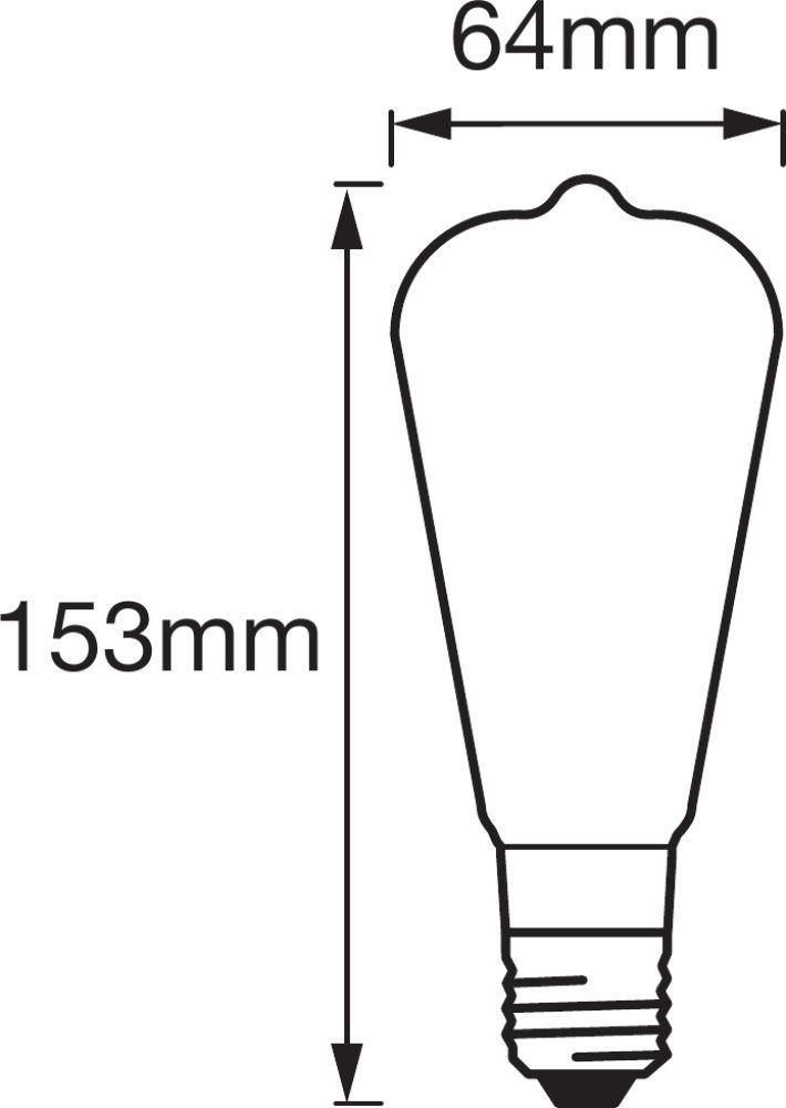 LEDVANCE LED Smart+ BT Apple HK CL A Filament 5,5-60 W/827 E27 650lm klar 320° dimmbar
