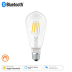 LEDVANCE LED Smart+ BT Apple HK CL A Filament 5,5-60 W/827 E27 650lm klar 320° dimmbar