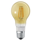 LEDVANCE LED Smart+ BT Apple HK CL A Filament 5,5-52 W/827 E27 600lm gold 320° dimmbar