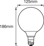 LEDVANCE LED Smart+ BT Apple HK CL G120 FIL 5,5-52 W/825 E27 600lm 320° dimmbar