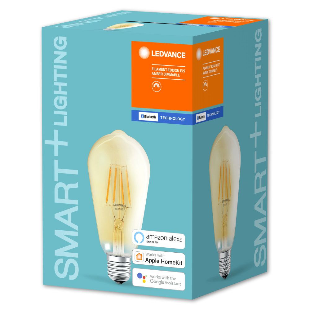 LEDVANCE LED Smart+ BT Apple HK Classic A Filament 5,5-52 W/825 E27 600lm gold dimmbar 320°
