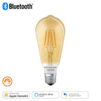 LEDVANCE LED Smart+ BT Apple HK Classic A Filament 5,5-52 W/825 E27 600lm gold dimmbar 320°
