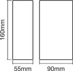 LEDVANCE LED Wandleuchte Endura Style Updown 11,50W/830 710lm warmweiß nicht dimmbar weiß IP44