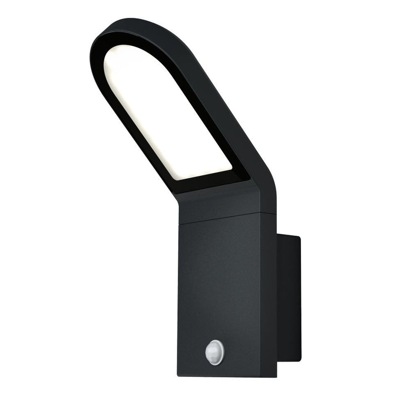 LEDVANCE LED Wandleuchte Endura Style Sensor 12,2W/830 740lm warmweiß nicht dimmbar dunkelgrau IP44