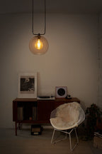 LEDVANCE Vintage 1906 Globe Pendant Smokey Glass