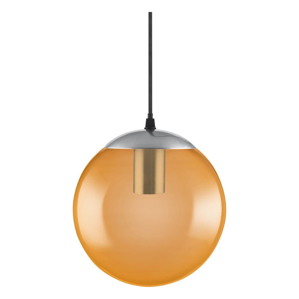 LEDVANCE Vintage 1906 Bubble Pendant 20cm Orange Glass