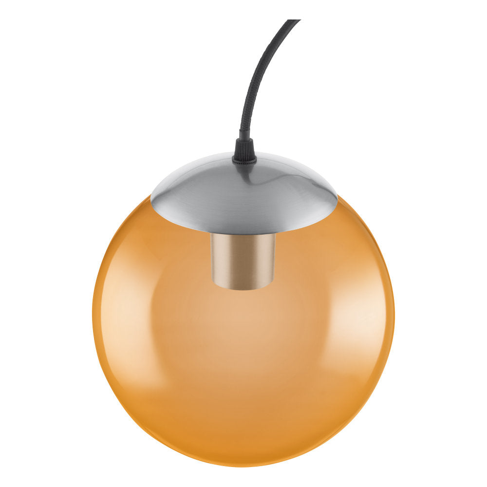 LEDVANCE Vintage 1906 Bubble Pendant 20cm Orange Glass