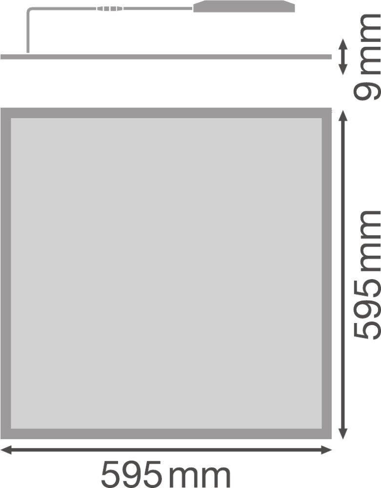 LEDVANCE LED Panel Performance DALI 600 40W/4000K dimmbar 120°