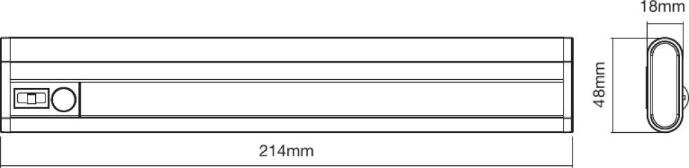 LEDVANCE LED LinearLED Mobile Battery 200 1,9W/840 100lm inkl. Bewegungssensor nicht dimmbar weiß Blister