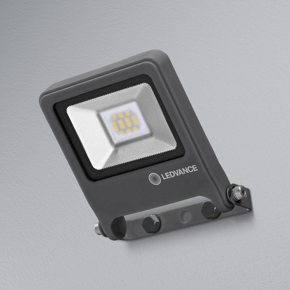 LEDVANCE LED Außenstrahler Endura Flood 10W/3000K IP65 700lm dunkelgrau