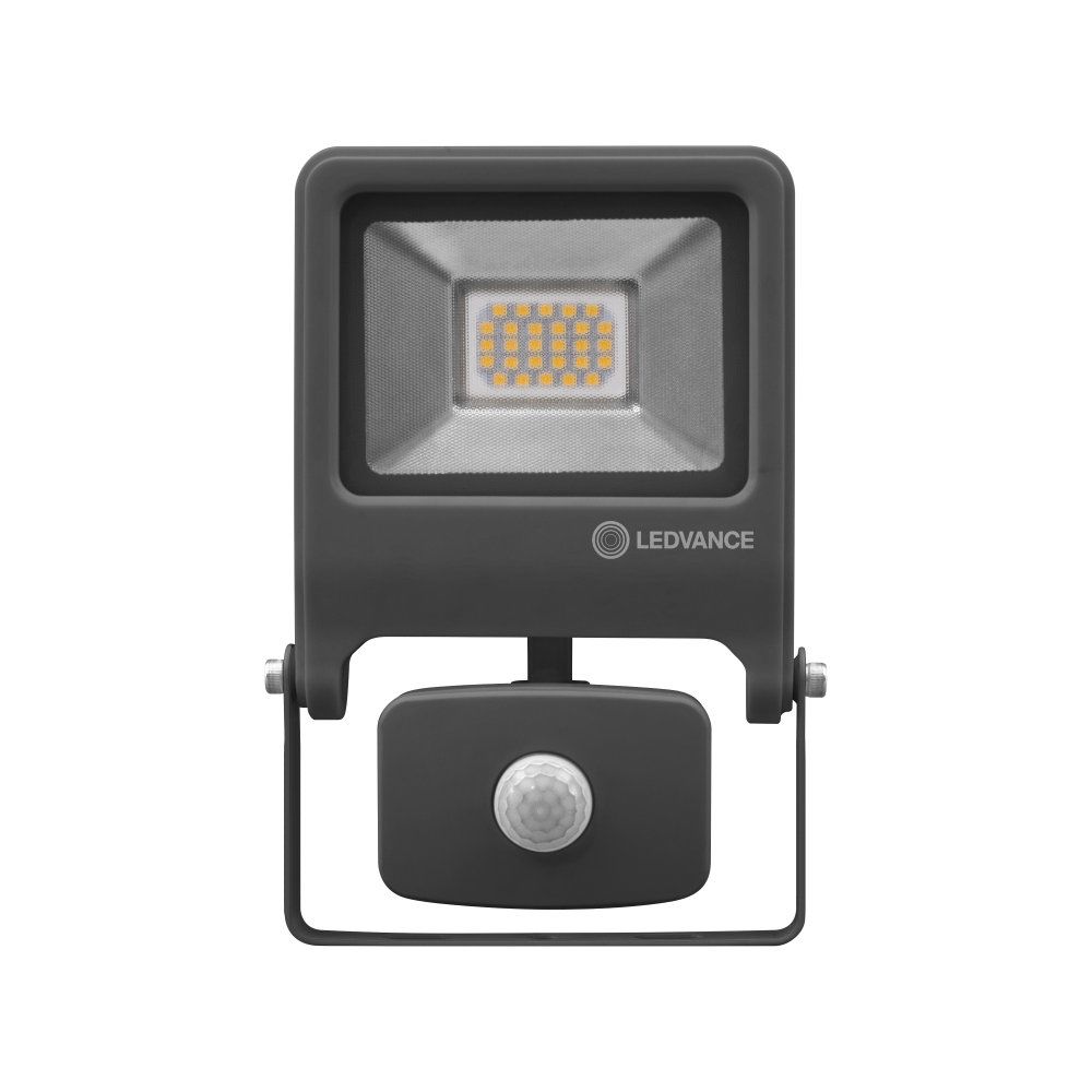 LEDVANCE LED Außenstrahler Endura Flood Sensor 20W/3000K IP44 1600lm dunkelgrau