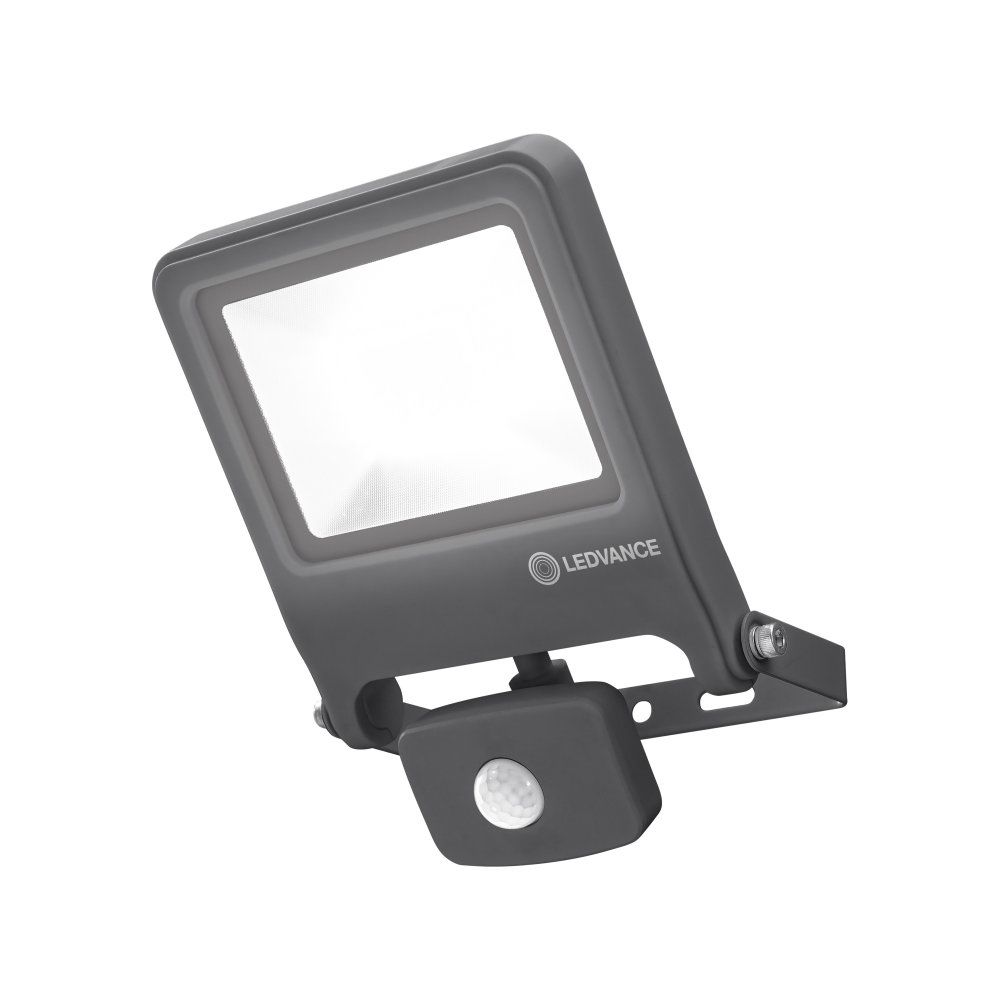 LEDVANCE LED Außenstrahler Endura Flood Sensor 30W/3000K IP44 2400lm dunkelgrau