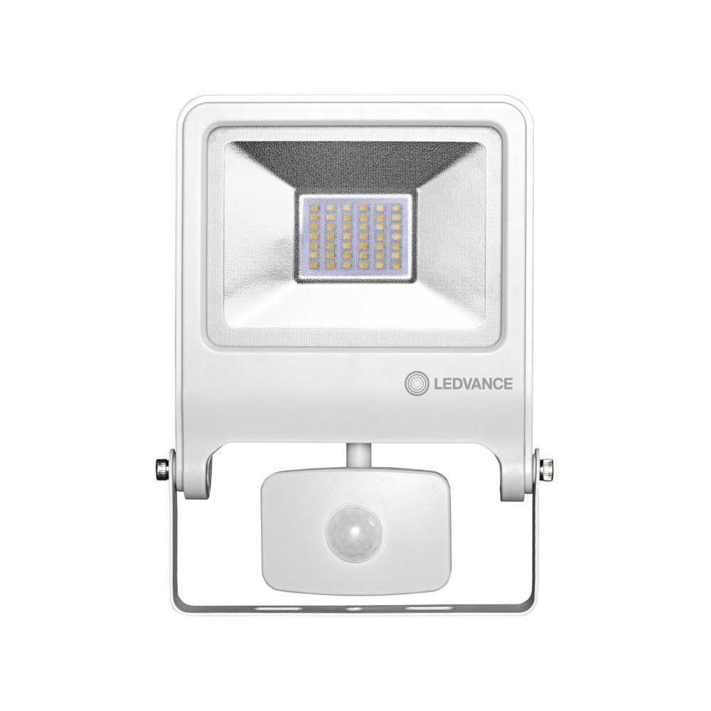 LEDVANCE LED Außenstrahler Endura Flood Sensor 30W/3000K IP44 2400lm weiß