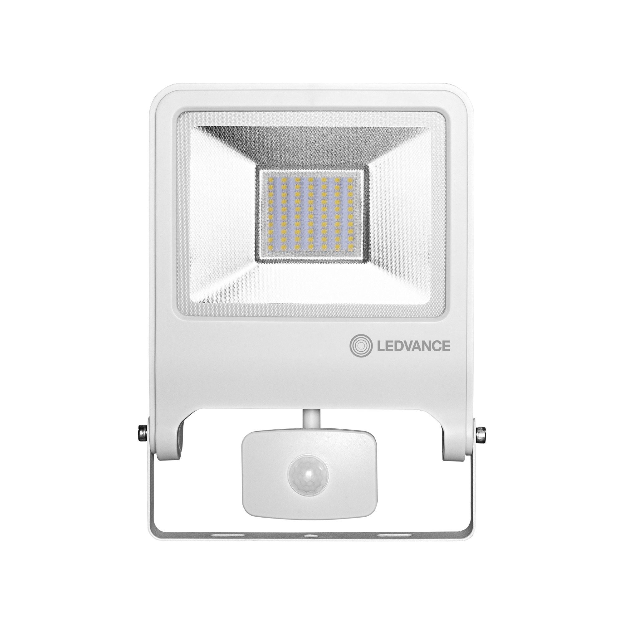 LEDVANCE LED Außenstrahler Endura Flood Sensor 50W/3000K IP44 4000lm weiß