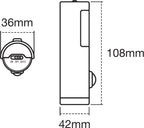 LEDVANCE LED Wandleuchte Nightlux Torch 0,6W/840 10lm kaltweiß nicht dimmbar weiß IP54
