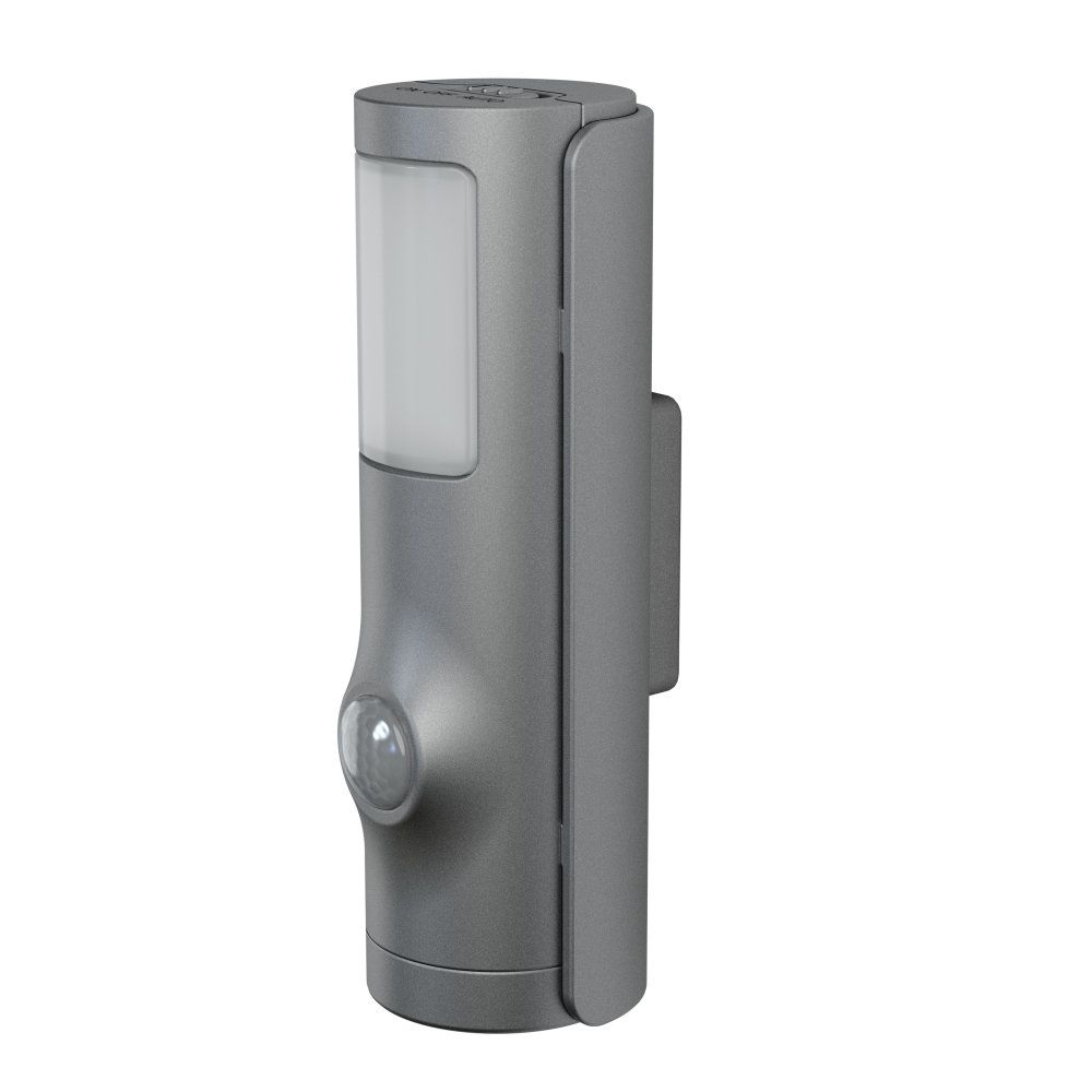LEDVANCE LED Wandleuchte Nightlux Torch 0,6W/840 10lm kaltweiß nicht dimmbar silber IP54