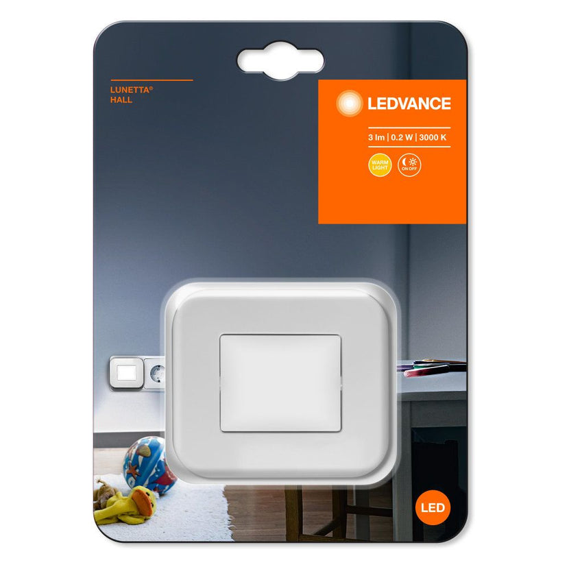 LEDVANCE LED Steckdosenleuchte Lunetta Hall 0,25W/830 3lm warmweiß nicht dimmbar weiß IP20