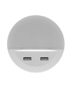 LEDVANCE LED Steckdosenleuchte Lunetta inkl USB 1,8W/830 10lm warmweiß nicht dimmbar weiß IP20