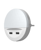 LEDVANCE LED Steckdosenleuchte Lunetta inkl USB 1,8W/830 10lm warmweiß nicht dimmbar weiß IP20