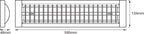 LEDVANCE LED Decken-/Pendelleuchte Office Line Grid Dim 600 49W/840 2000lm nicht dimmbar weiß IP20