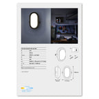 LEDVANCE LED Wandleuchte Bulkhead 6,1W/840 420lm kaltweiß nicht dimmbar schwarz IP54