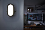 LEDVANCE LED Wandleuchte Bulkhead 11W/840 840lm kaltweiß nicht dimmbar schwarz IP54