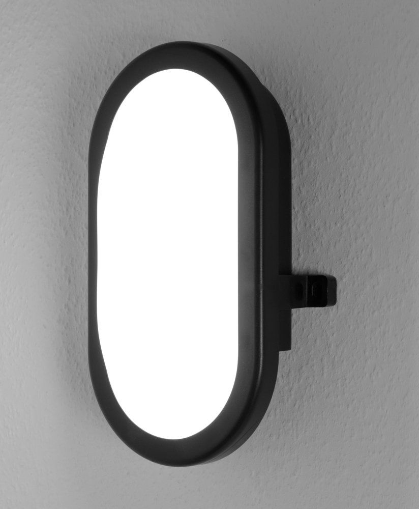 LEDVANCE LED Wandleuchte Bulkhead 11W/840 840lm kaltweiß nicht dimmbar schwarz IP54