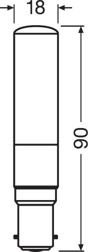Osram LED Star Special T 6,3-60W/827 B15d klar 320° 806lm warmweiß nicht dimmbar (ersetzt Halolux Ceram)