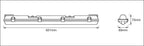 LEDVANCE LED Feuchtraumleuchte Submarine 600 1-flammig inkl. 1x8W/840 720lm nicht dimmbar IP65