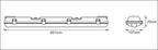 LEDVANCE LED Feuchtraumleuchte Submarine 600 2-flammig inkl. 2x8W/840 1400lm nicht dimmbar IP65