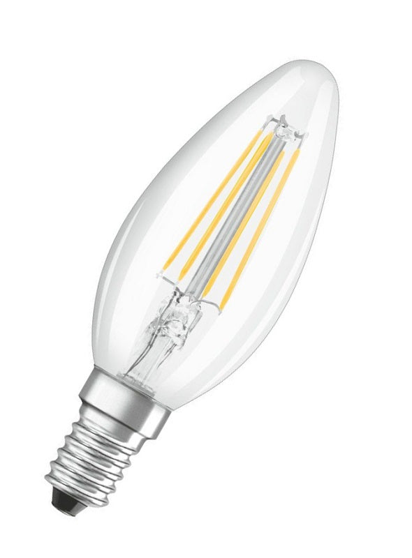 OSRAM LED Star CL B FIL 4-40W/827 E14 470lm klar nicht dimmbar 2er Pack