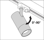 LEDVANCE LED Stromschienen-Strahler Tracklight Spot Zoom D85 25W/3000K 97R 15-55° dimmbar schwarz