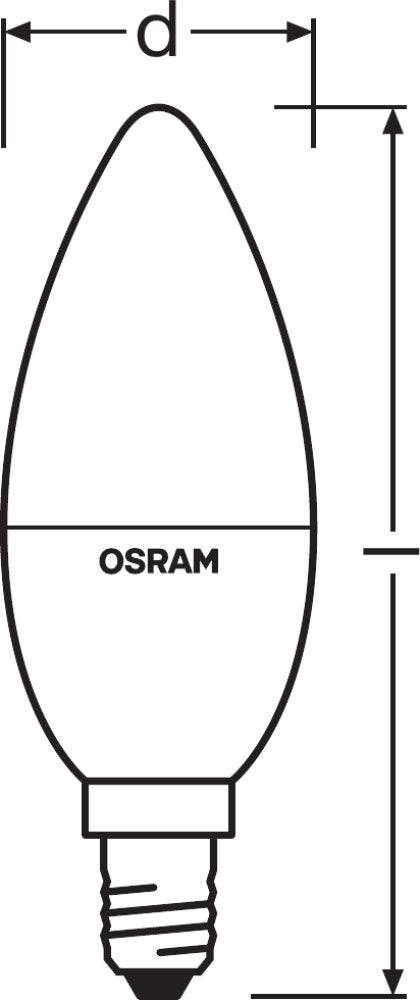 OSRAM LED Retrofit Classic B 4,5-25W/827 RGBW remote control E14 250lm mit Fernbedienung