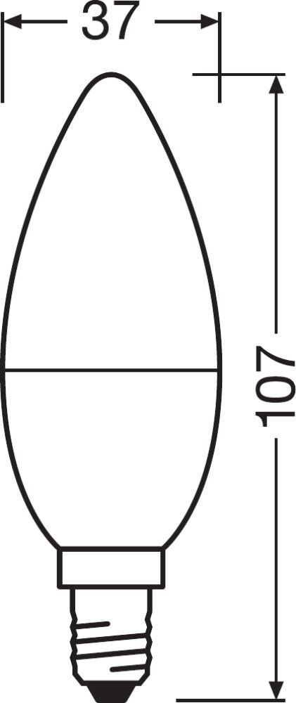 Osram / Ledvance LED Kerze B matt 200° 4,9-40W/827 RGBW einstellbar 470lm E14 220-240V dimmbar