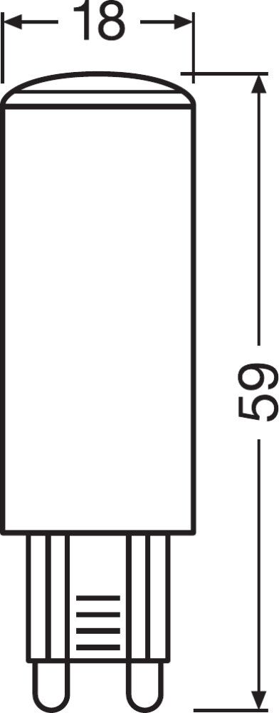 OSRAM LED Pin Three-Step-Dim 4-40W/827 warmweiß G9 470lm