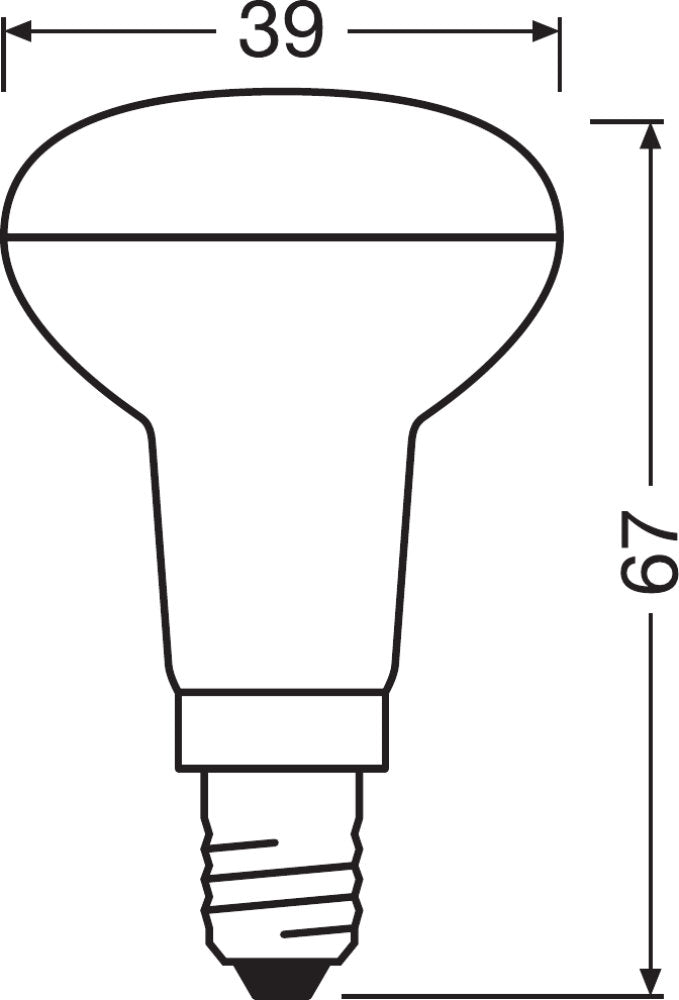 OSRAM LED Star R39 1,5-25W/827 warmweiß E14 110lm 36°