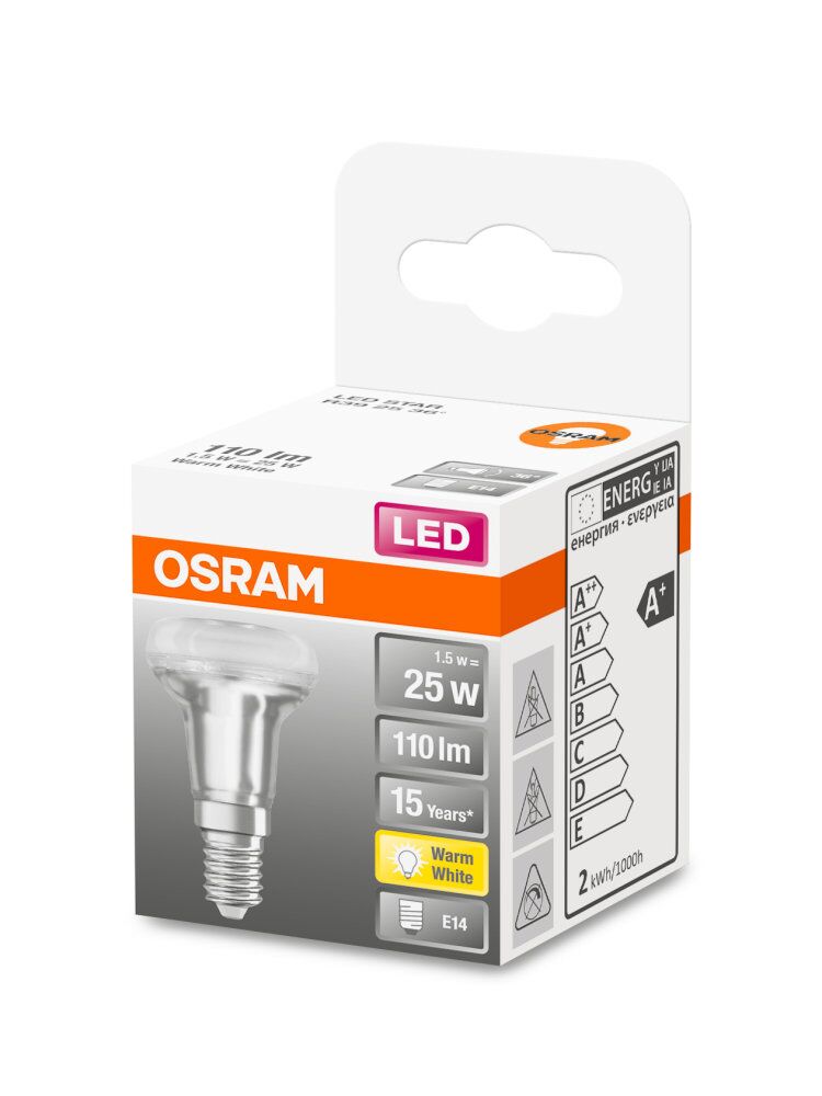 OSRAM LED Star R39 1,5-25W/827 warmweiß E14 110lm 36°
