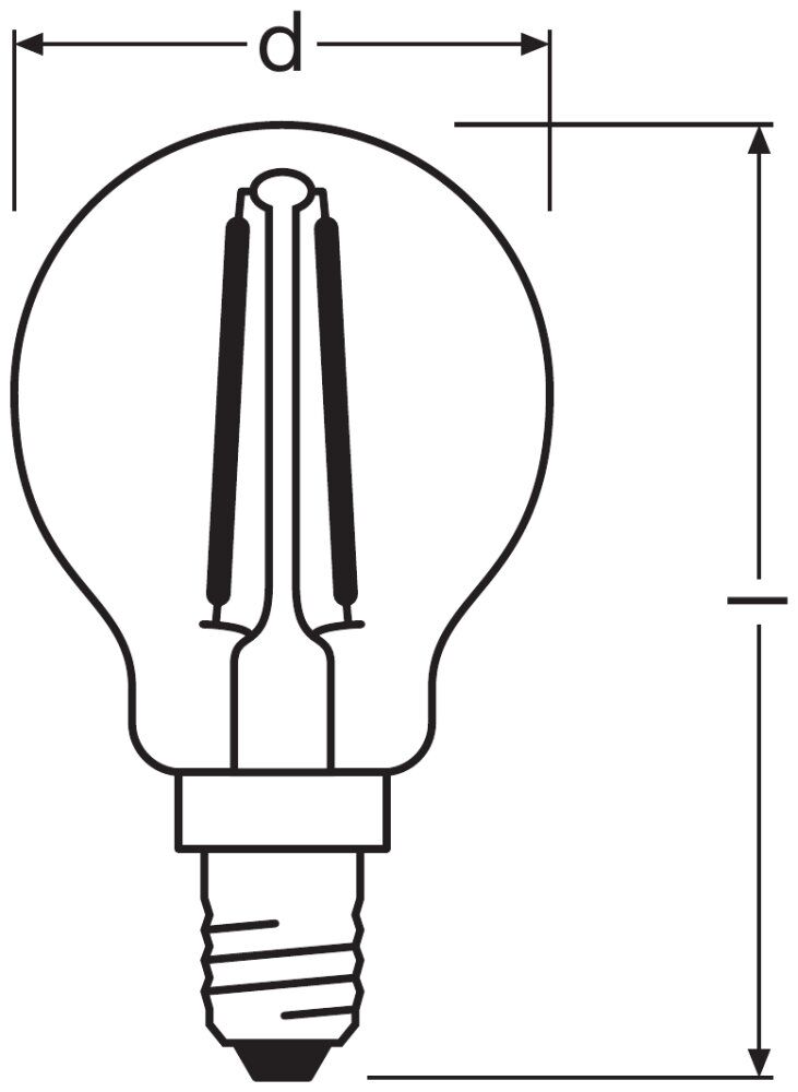 OSRAM LED Star Retrofit Classic P Filament 2,5-25W/840 kaltweiß E14 250lm - Blister