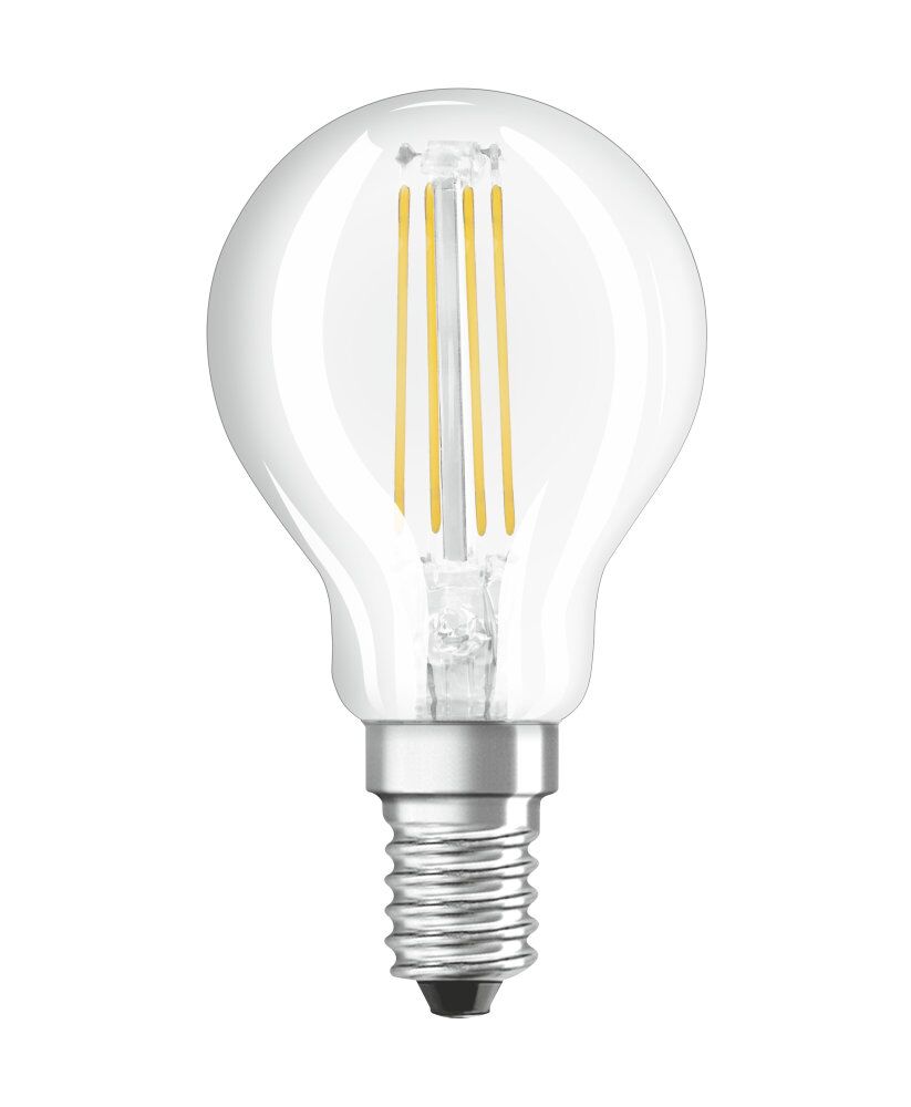 Osram / Ledvance LED Filament Superstar Classic P klar 320° Plus 4-40W/827 warmweiß 470lm E14 220-240V