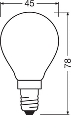 OSRAM LED Superstar Retrofit Classic P 6,5-60W/840 kaltweiß E14 806lm dimmbar matt
